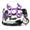 Now you can replay all your fantasies as this faux leather fetish set has everything to restrain, discipline and make your lover scream with pleasure. Now you can replay all your fantasies as this faux leather fetish set has everything to restrain, discipline and make your lover scream with pleasure.
