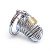 Push your limits and define strict rules in your Sub-Dom relationship with this male chastity cock cage featuring a padlock with 3 keys. Push your limits and define strict rules in your Sub-Dom relationship with this male chastity cock cage featuring a padlock with 3 keys.