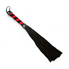 Give your lover some good spanking fun with this stylish suede flogger. Soft and easy on your hands, this flogger is great for beginner play. Give your lover some good spanking fun with this stylish suede flogger. Soft and easy on your hands, this flogger is great for beginner play.