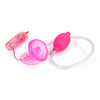 Soft and sensuous sucking lips and teasing multi-speed vibrating tongue with sturdy suction base and easy squeeze hand pump.